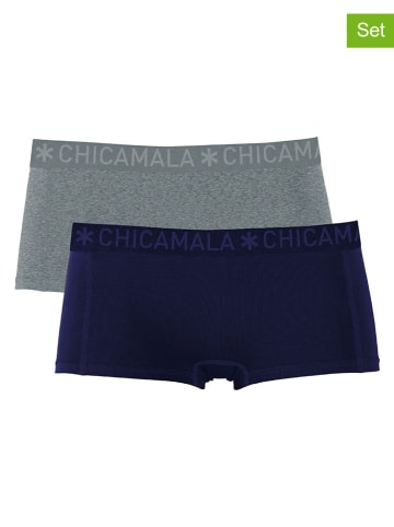 Muchachomalo 2-delige set: hipsters donkerblauw/grijs