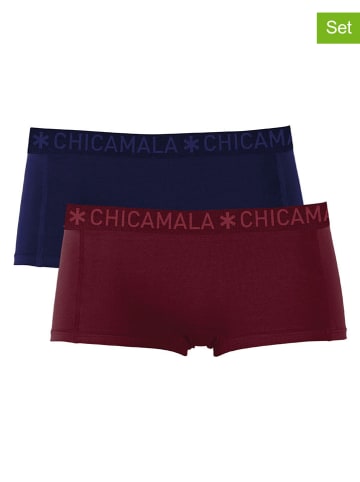 Muchachomalo 2-delige set: hipsters bordeaux/donkerblauw