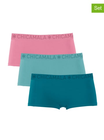 Muchachomalo 3er-Set: Pantys in Türkis/ Pink
