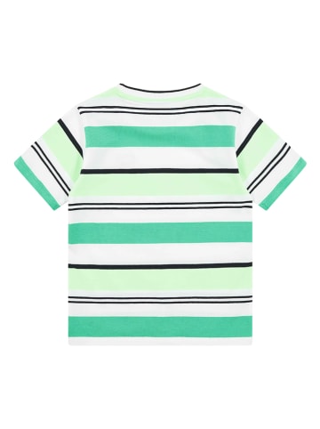 Steiff Shirt in Weiß/ Grün