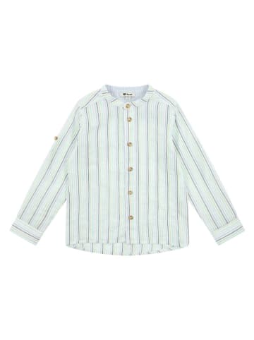 Steiff Koszula w kolorze biało-błękitnym