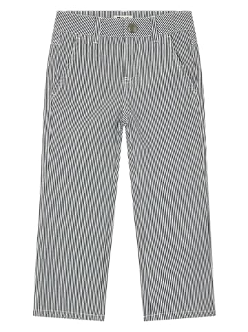 Steiff Chino in Weiß/ Schwarz