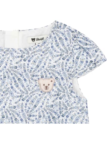 Steiff Sukienka w kolorze biało-niebieskim