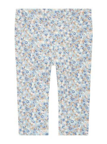 Steiff Leggings in Hellblau/ Beige