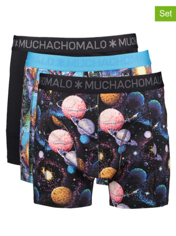 Muchachomalo 3er-Set: Boxershorts in Bunt/ Schwarz