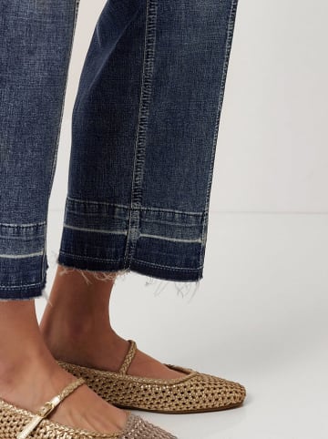 Toni Spijkerbroek - wide Leg fit - donkerblauw