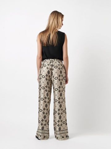 Rosner Marlenehose in Beige/ Schwarz