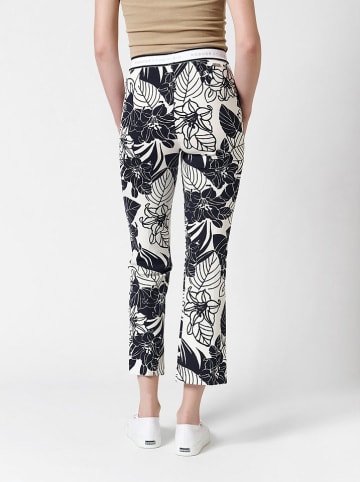 Rosner Stoffhose in Dunkelblau/ Weiß