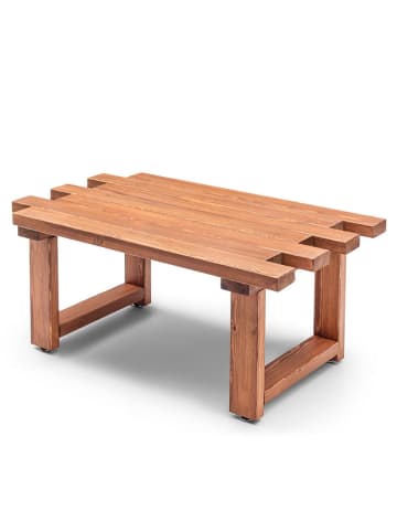 FLORIANE GARDEN Stół ogrodowy w kolorze jasnobrązowym - 104 x 48 x 65 cm