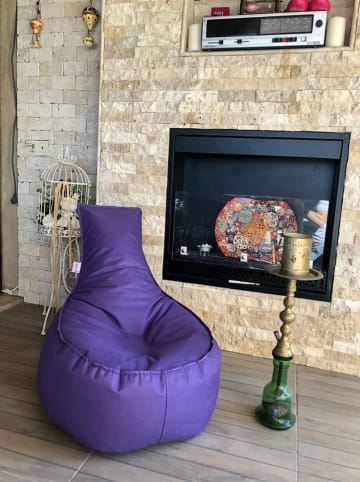 FLORIANE GARDEN Worek w kolorze fioletowym do siedzenia - 60 x 70 x 30 cm