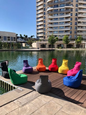 FLORIANE GARDEN Zitzak rood - (B)60 x (H)70 x (D)30 cm