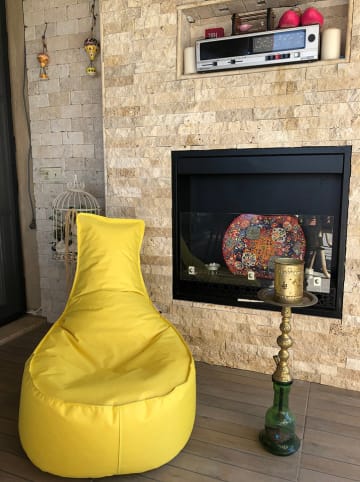 FLORIANE GARDEN Sitzsack in Gelb - (B)60 x (H)70 x (T)30 cm