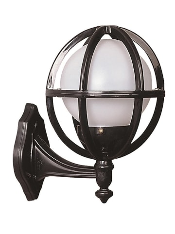 FLORIANE GARDEN Lampa zewnętrzna w kolorze czarno-białym - 24 x 33 x 20 cm