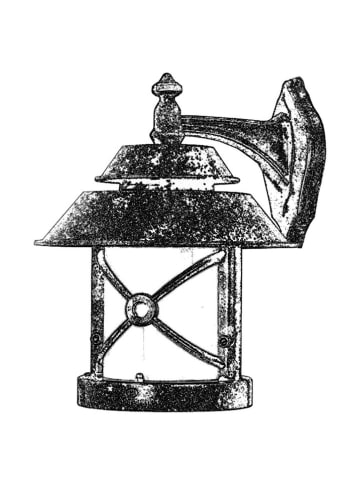 FLORIANE GARDEN Lampa zewnętrzna w kolorze brązowym - 30 x 36 x 26 cm