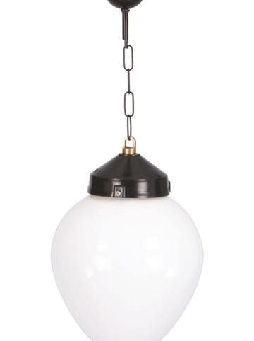 FLORIANE GARDEN Lampa zewnętrzna w kolorze biało-czarnym - 50 x Ø 25 cm