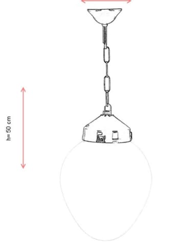 FLORIANE GARDEN Lampa zewnętrzna w kolorze biało-czarnym - 50 x Ø 25 cm