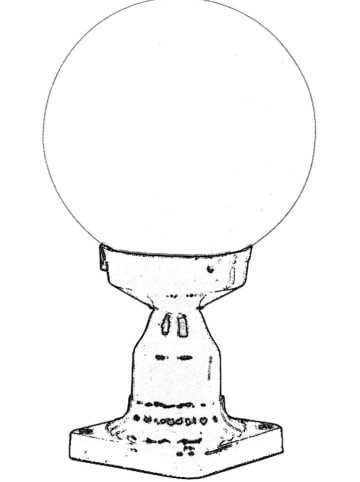 FLORIANE GARDEN Lampa zewnętrzna w kolorze czarno-białym - 35 x Ø 20 cm