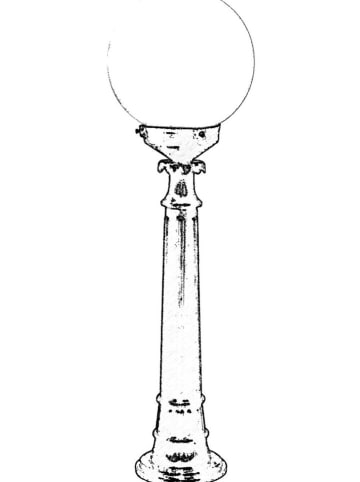 FLORIANE GARDEN Lampa zewnętrzna w kolorze czarno-białym - 95 x Ø 25 cm