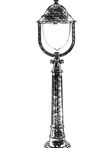 FLORIANE GARDEN Lampa zewnętrzna w kolorze czarnym - wys. 115 x Ø 30 cm