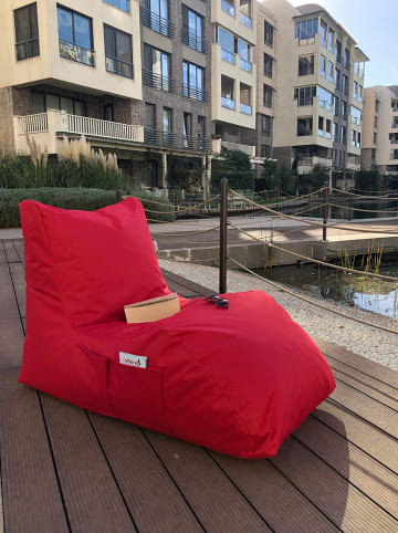 FLORIANE GARDEN Zitzak rood - (B)60 x (H)75 x (D)110 cm