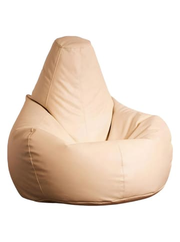 HanahHome Sitzsack in Creme - (B)80 x (H)75 x (T)30 cm