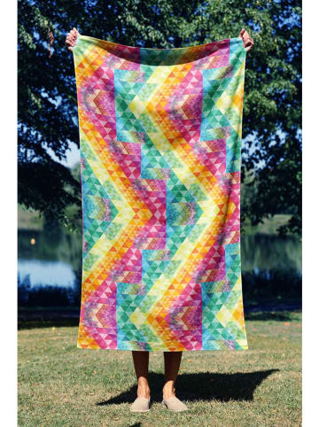 Elizabed Strandtuch "Geometric Mozaic" in Bunt/ Schwarz