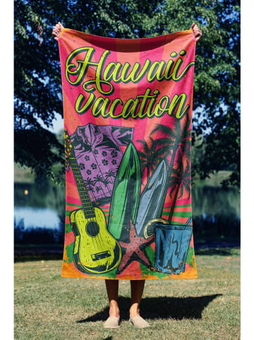 FLORIANE GARDEN Strandtuch "Vacation" in Pink/ Lila