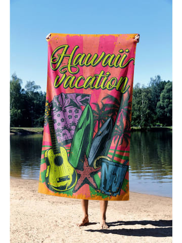 FLORIANE GARDEN Strandtuch "Vacation" in Pink/ Lila