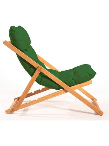 FLORIANE GARDEN 3-delige tuinmeubelset lichtbruin/groen