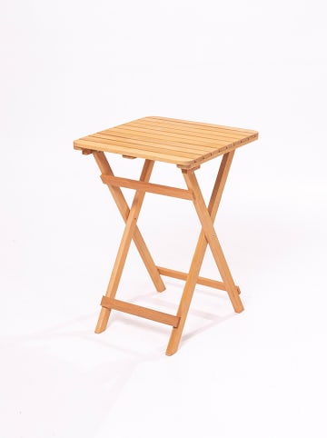 FLORIANE GARDEN Gartentisch in Hellbraun - (B)50 x (H)72 x (T)50 cm