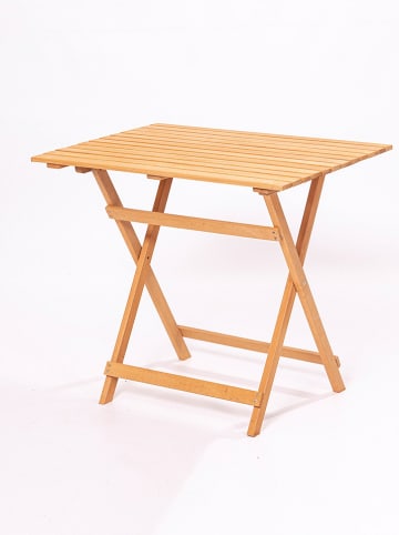 FLORIANE GARDEN Gartentisch in Hellbraun - (B)80 x (H)72 x (T)60 cm