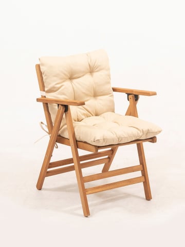 FLORIANE GARDEN 3-częściowy zestaw mebli ogrodowych w kolorze jasnobrązowym