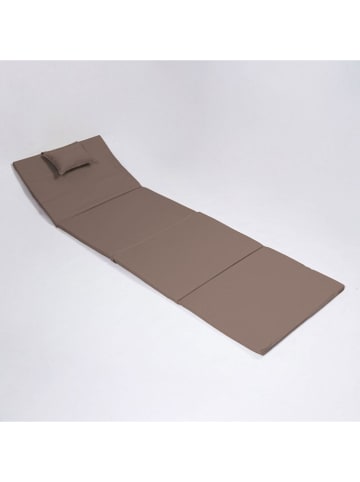 FLORIANE GARDEN Bodenmatratze in Taupe - (L)180 x (B)55 x (H)5 cm