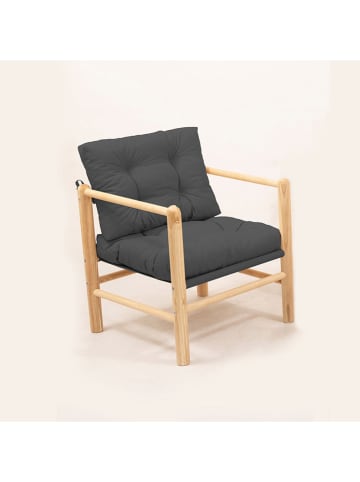 FLORIANE GARDEN Gartenstuhl in Anthrazit - (B)51 x (H)86 x (T)51 cm