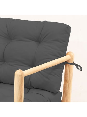 FLORIANE GARDEN Gartensofa in Anthrazit - (B)110 x (H)86 x (T)51 cm