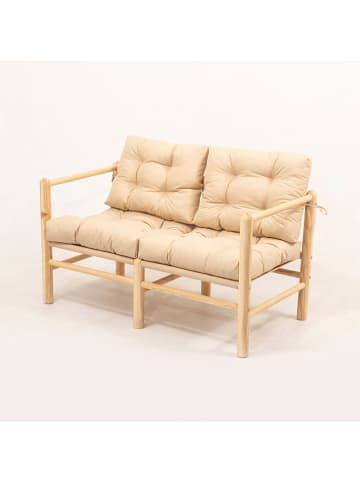 FLORIANE GARDEN Gartensofa in Creme - (B)110 x (H)86 x (T)51 cm