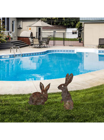 FLORIANE GARDEN 2er-Set: Gartendeko in Braun