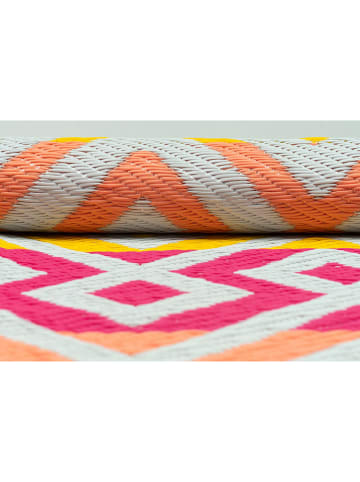 FLORIANE GARDEN Dywan zewnętrzny w kolorze różowo-żółtym