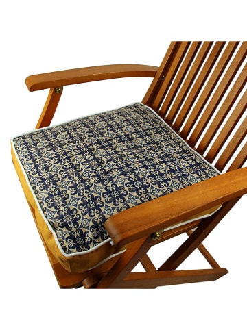 FLORIANE GARDEN Stuhlkissen in Schwarz/ Gelb