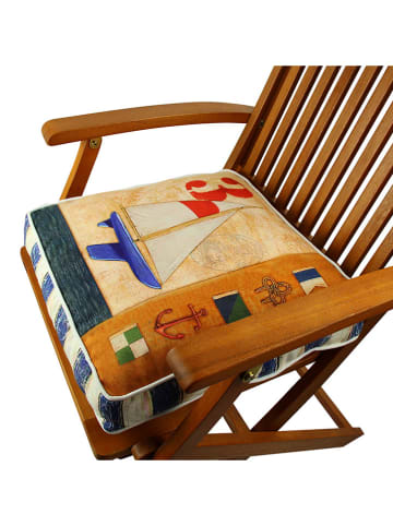 FLORIANE GARDEN Stoelkussen beige/lichtbruin