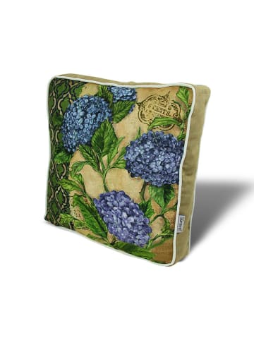 FLORIANE GARDEN Stoelkussen geel/groen/paars