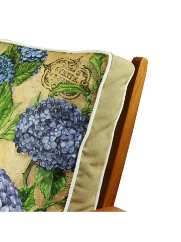 FLORIANE GARDEN Stuhlkissen in Gelb/ Grün/ Lila