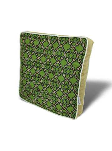 FLORIANE GARDEN Stoelkussen groen/beige