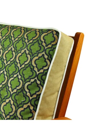 FLORIANE GARDEN Stoelkussen groen/beige