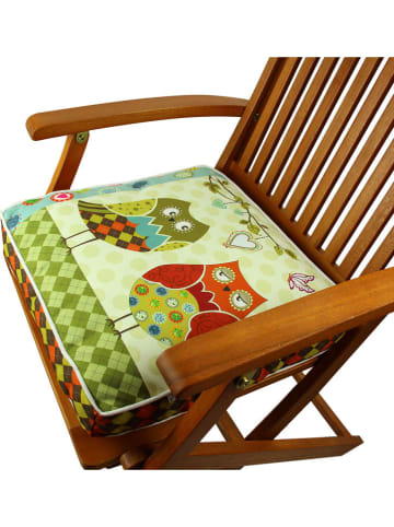 FLORIANE GARDEN Stuhlkissen in Grün/ Bunt