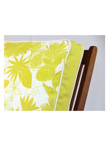 FLORIANE GARDEN Poduszka w kolorze limonkowo-białym na krzesło
