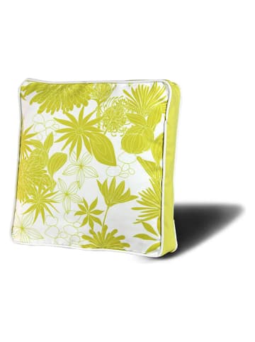 FLORIANE GARDEN Poduszka w kolorze limonkowo-białym na krzesło