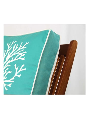 FLORIANE GARDEN Poduszka w kolorze turkusowym na krzesło