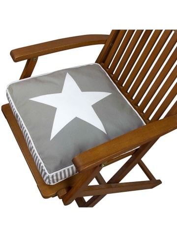 FLORIANE GARDEN Poduszka w kolorze jasnoszaro-białym na krzesło