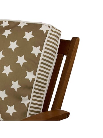 FLORIANE GARDEN Poduszka w kolorze oliwkowo-białym na krzesło